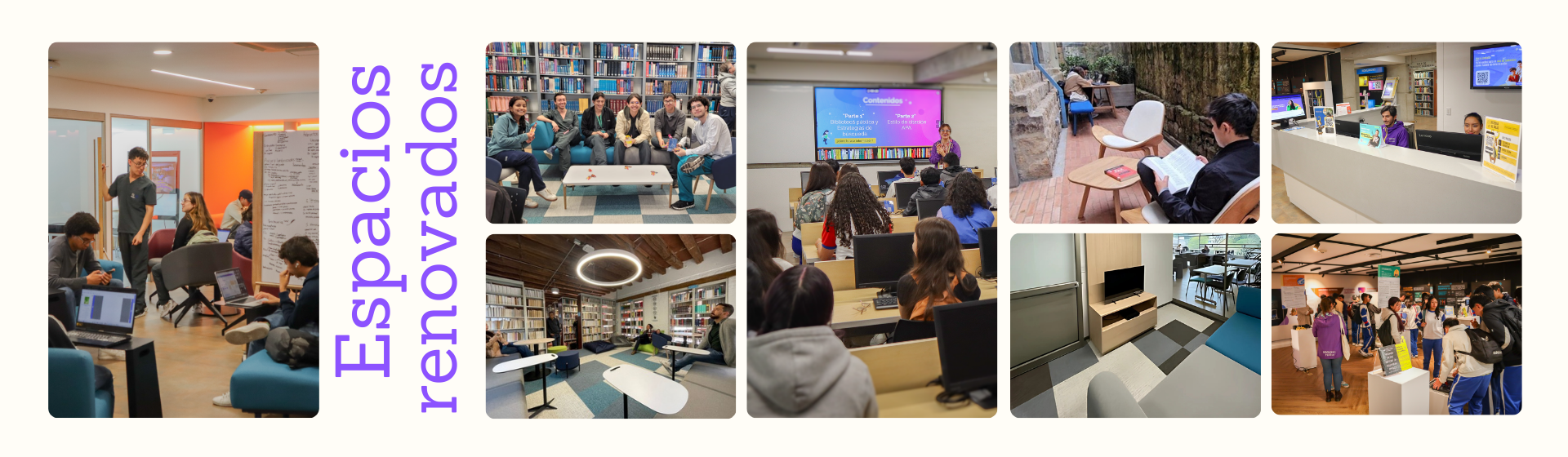 Espacios renovados biblioteca | Uniandes