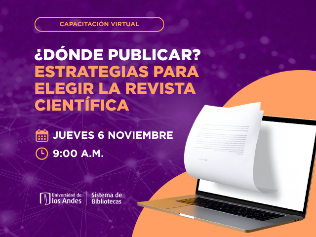 Donde publicar | Uniandes